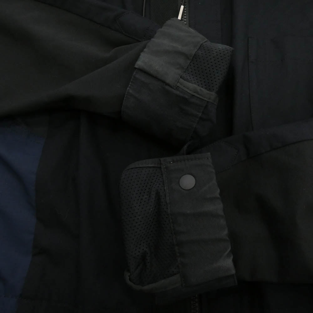 Sacai サカイ 21AW 21-02582M Cotton Poplin Shirt コットン ポプリン シャツ ジップ パーカー ジャケット ブラック系 ネイビー系 グレー系 4【中古】