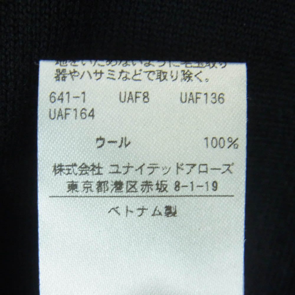 UNITED ARROWS ユナイテッドアローズ 1113-106-4713 Sovereign ロロピアーナ社製 スーパー150sウール ニット セーター ブラック系 L【中古】