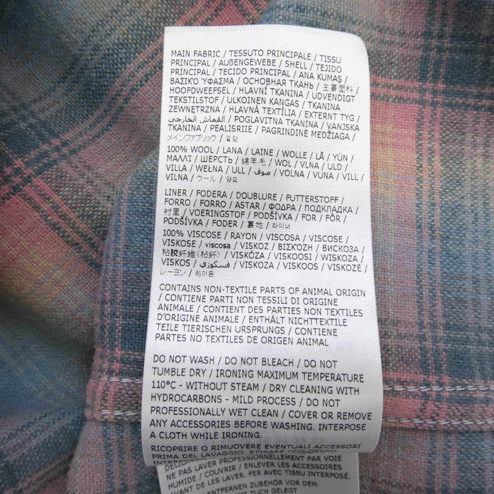 MAISON MARGIELA メゾンマルジェラ 23AW S67DT0010 S78039 PENDLETON ペンドルトン 四つタグ オーバーサイズ チェック ウール 長袖 シャツ ジャケット マルチカラー系 48【中古】