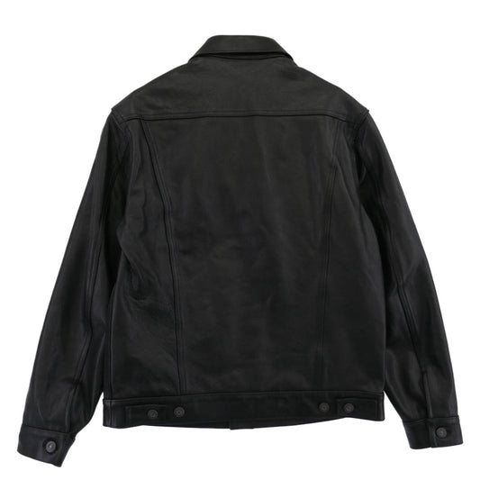 STANDARD CALIFORNIA スタンダードカリフォルニア OUNLA880 SD Leather Jacket #S957 3rdタイプ カウレザー ジャケット ブラック系 42【極上美品】【中古】
