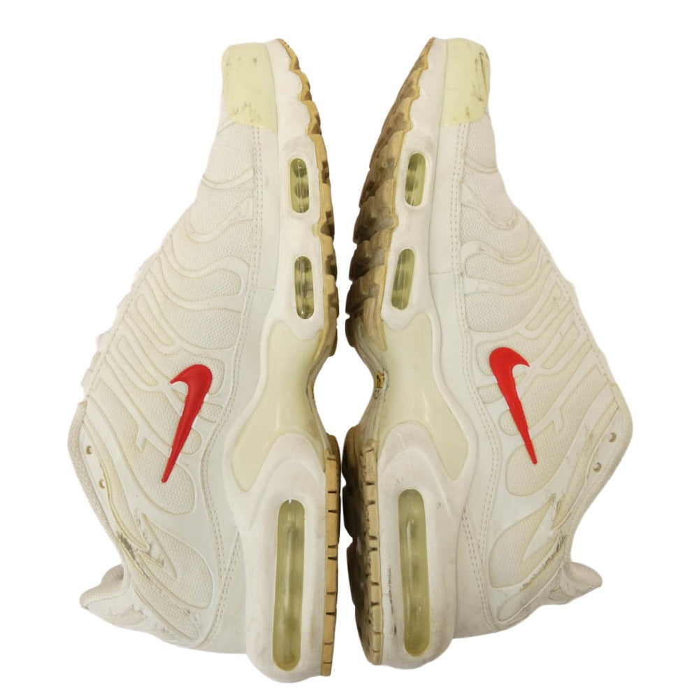 Supreme シュプリーム DA1472-100 x Nike ナイキ Air Max Plus TN White Speed Red エアマックスプラス ホワイト スピード レッド ローカット スニーカー ホワイト系 28.0cm【中古】