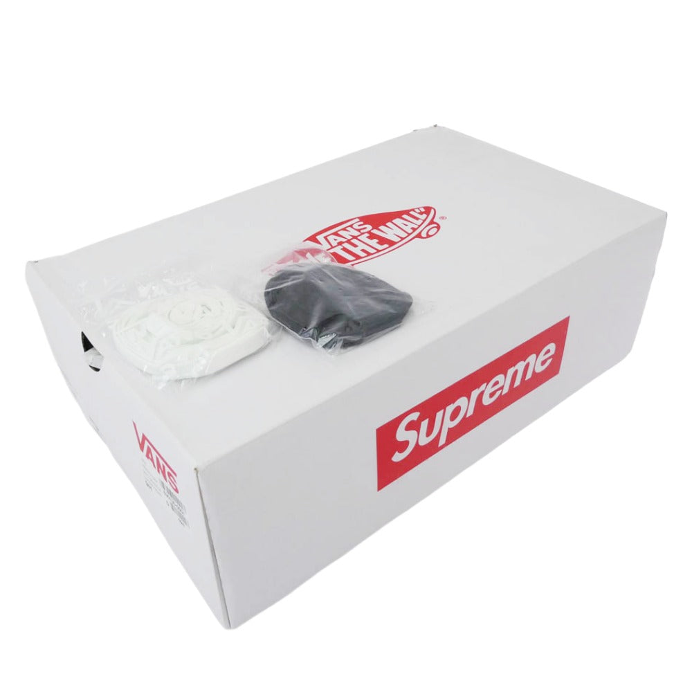 Supreme シュプリーム 25SS VN0A5KS1CRM x Nate Lowman Skate Grosso Mid Bullet Hole Natural ネイトローマン スケート グロッソ ミッド スニーカー アイボリー系 27.5cm【極上美品】【中古】