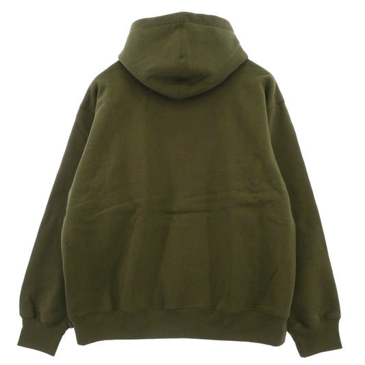 Supreme シュプリーム 25SS Small Box Hooded Sweatshirt スモール ボックス フーディー スウェットシャツ パーカー Dark Olive グリーン系 L【極上美品】【中古】