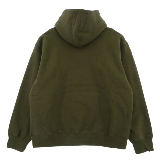 Supreme シュプリーム 25SS Small Box Hooded Sweatshirt スモール ボックス フーディー スウェットシャツ パーカー Dark Olive グリーン系 L【極上美品】【中古】