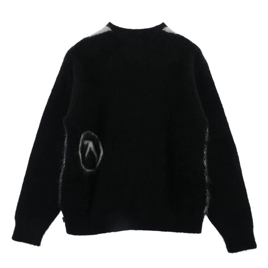 Supreme シュプリーム 25SS x Aphex Twin Mohair Sweater エイフェックス ツイン モヘア セーター ブラック系 ホワイト系 M【美品】【中古】