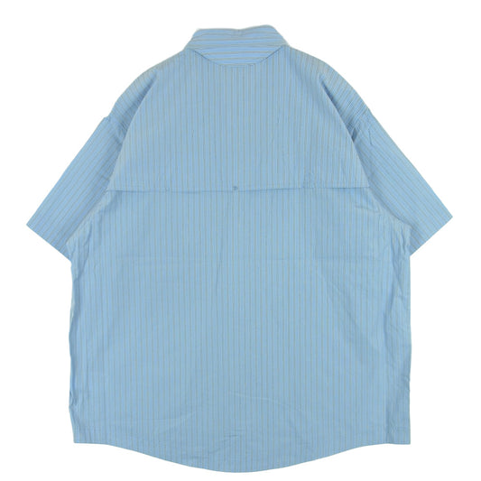 Goldwin ゴールドウィン 26SS GZ56105 Retroreflective Short Sleeved Shirt レトロ リフレクティブ ショート スリーブ 半袖 シャツ ライトブルー系 CHILL SAXE XL 4【極上美品】【中古】