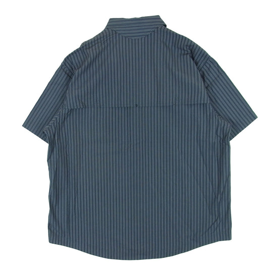 Goldwin ゴールドウィン 26SS GZ56105 Reflective Striped Shirt レトロ リフレクティブ ショート スリーブ 半袖 シャツ チャコール系 DEEP CHARCOAL XL 4【極上美品】【中古】