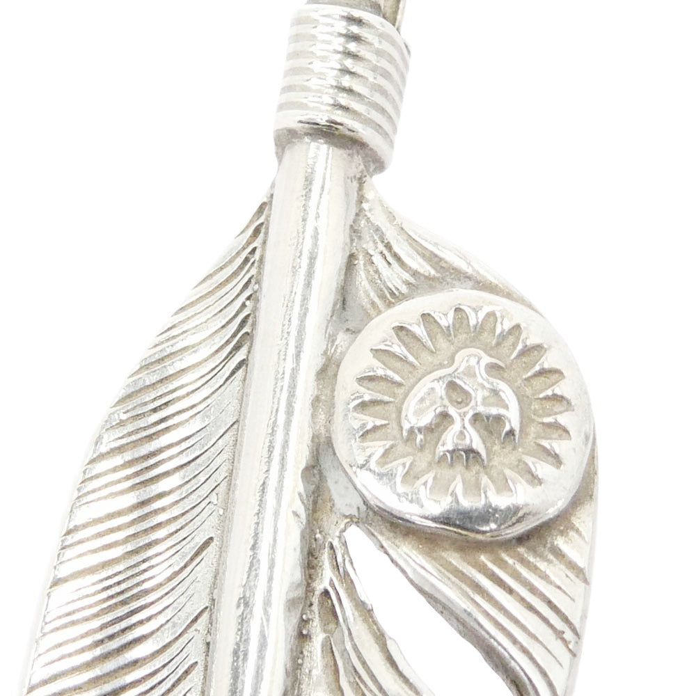 WINGROCK ウィングロック F-2 右向き プレーン SV フェザー ペンダントトップ シルバー系【中古】