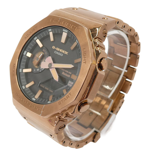 G-SHOCK ジーショック GM-B2100 フルメタル タフソーラー スマートフォンリンク アナログ デジタル 腕時計 ウォッチ ブラウン系【中古】
