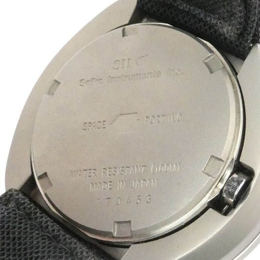 SEIKO セイコー WN-1 Think the Earth 北半球 クォーツ 腕時計 ウォッチ シルバー系 ブラック系【中古】