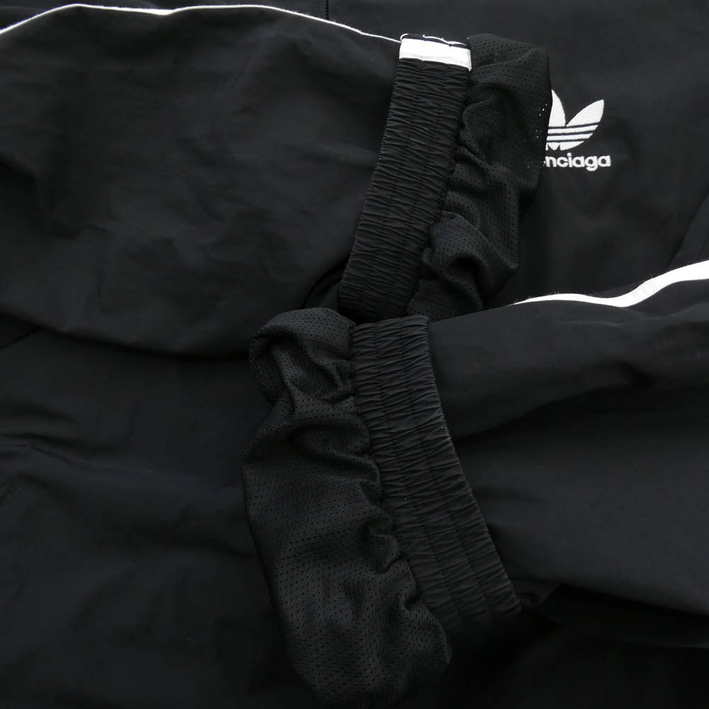 BALENCIAGA バレンシアガ 23SS 712280 TNQ22 ADIDAS アディダス Track Jacket ロゴ ジップアップ トラック ジャケット ブルゾン ブラック系 2【中古】