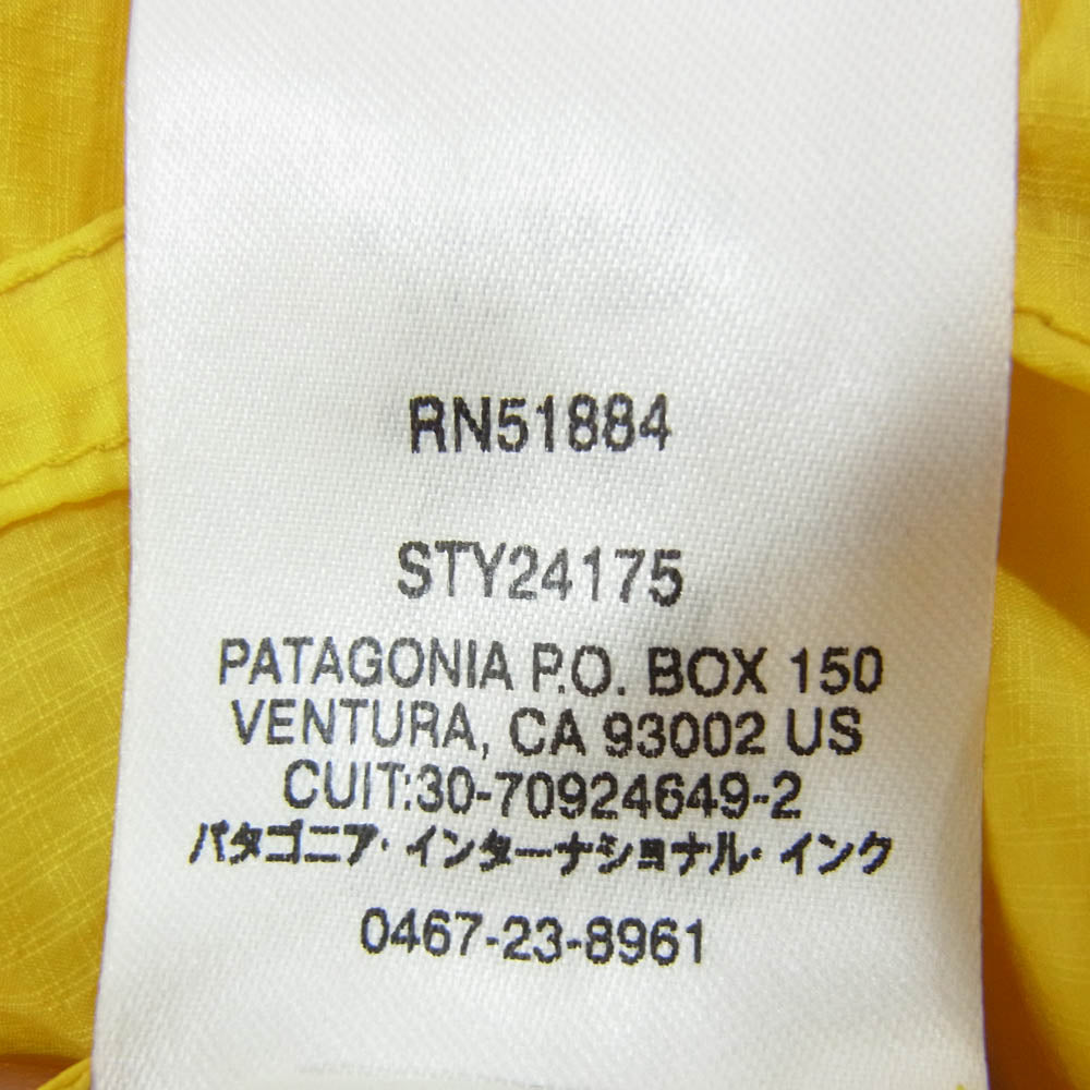 patagonia パタゴニア 24175 Houdini Vest フーディニ ベスト イエロー系 L【中古】