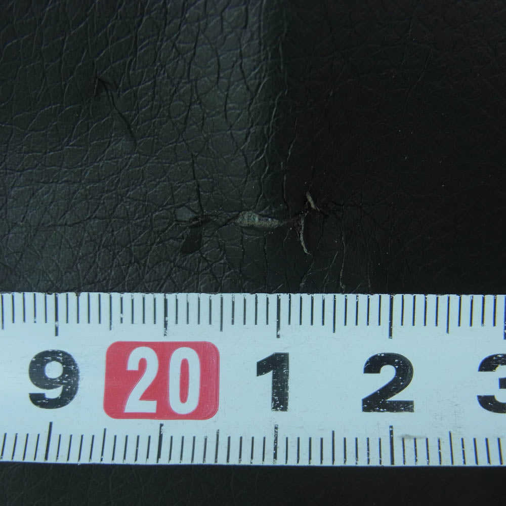 STUSSY ステューシー 刺繍ストックロゴ レザー キャップ 帽子 ブラック系【中古】