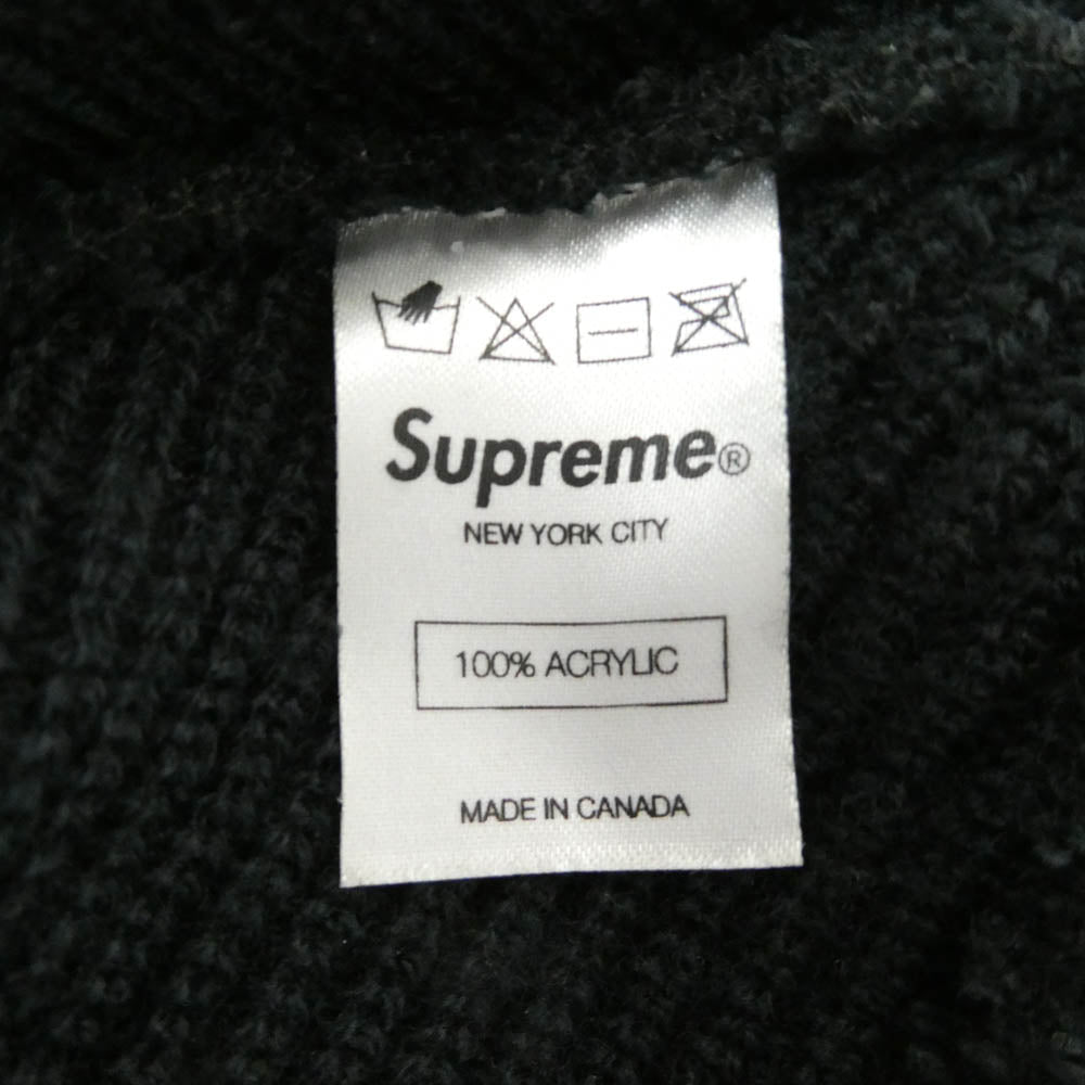 Supreme シュプリーム ピスタグ ニットキャップ ビーニー ブラック系【中古】