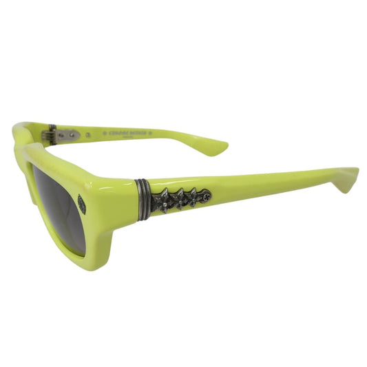 CHROME HEARTS クロムハーツ(原本無) IDAWANNA スターテンプル サングラス イエロー系【中古】