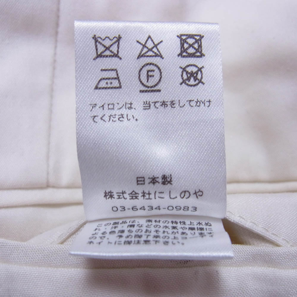 ニート スラックス パンツ オフホワイト系 48【中古】