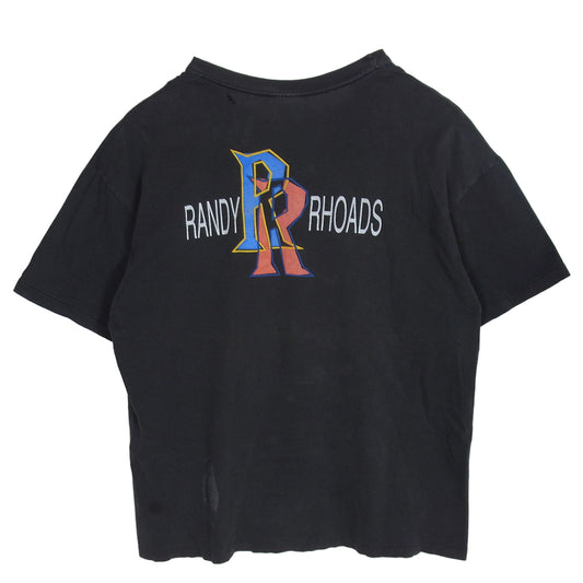 RANDY RHOADS ランディーローズ 90S Tシャツ チャコール系 XL【中古】