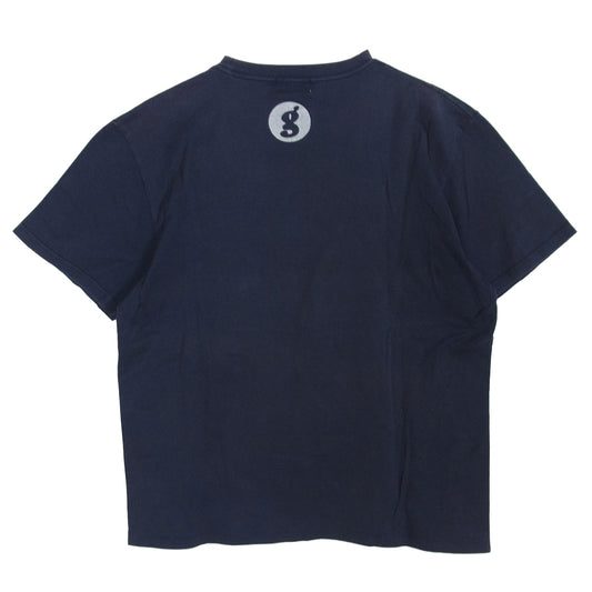 GOODENOUGH グッドイナフ バックロゴ グラムg T-SHIRT 半袖Tシャツ ネイビー系 表記無し【中古】