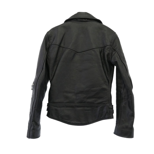 エーシーディーシーラグ リアルレザー ダブルライダース レザー ジャケット ブラック系 30【中古】