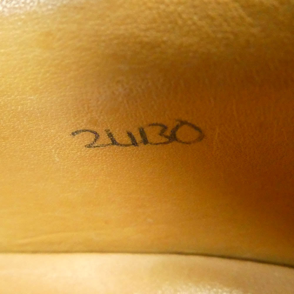 John Lobb ジョンロブ AVON エイボン パンチドキャップトゥ スエード ビジネス シューズ ブラウン系 7.5【中古】