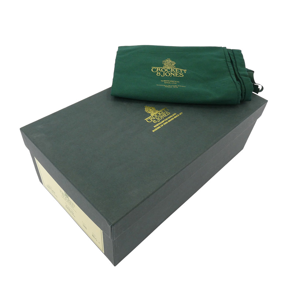 CROCKETT&JONES クロケットアンドジョーンズ 5057 HALLAM ハラム ストレートチップ レザー シューズ ブラック系 8.5【中古】