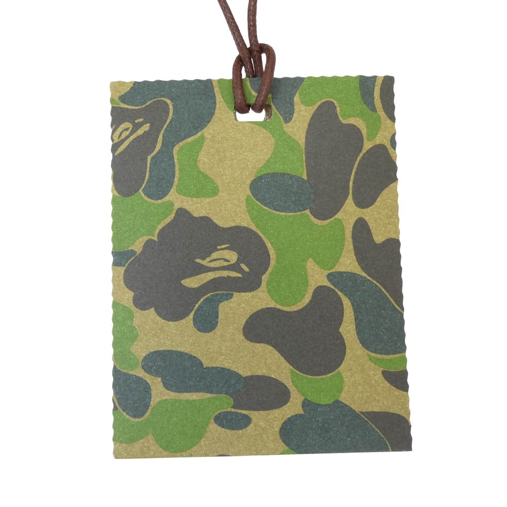 A BATHING APE アベイシングエイプ 1M20182001 ロゴ プリント トート バッグ ホワイト系 ブルー系【新古品】【未使用】【中古】
