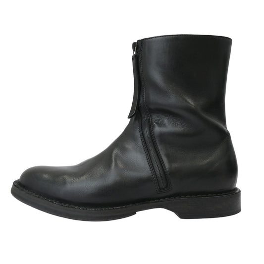 Yohji Yamamoto POUR HOMME ヨウジヤマモトプールオム 23AW HJ-E25-782 ×CHEREVICHKIOTVICHKI シェレヴィッキオヴィッキ CURVED ZIP BOOTS カーブド ジップ ブーツ ブラック系 41【中古】