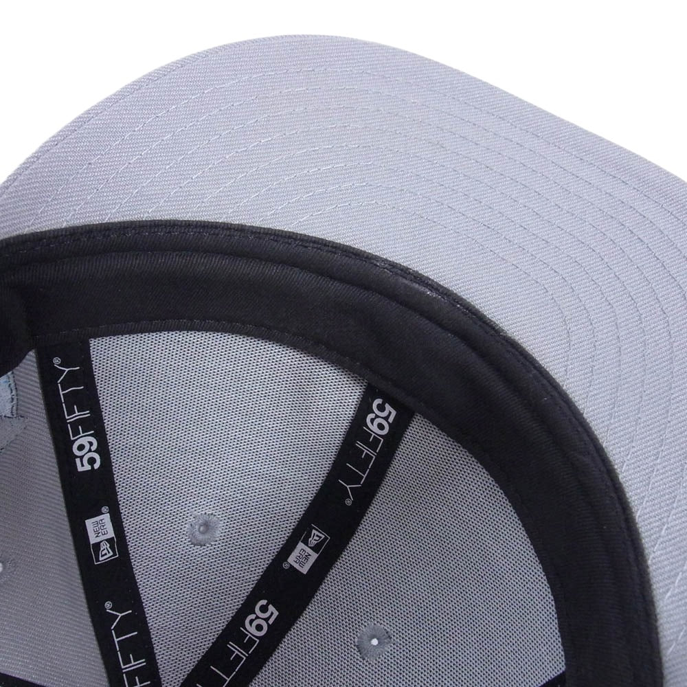 DESCENDANT ディセンダント 22SS 221NEDS-HT02 × NEW ERA ニューエラ VORTEX LP 59FIFTY CAP ヴォルテックス ワッペンデザイン キャップ 帽子 グレー系 59.6【中古】