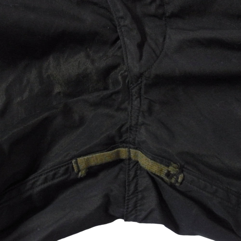 ヴィンテージ 後染め Snow Camouflage Trousers スノーカモ パンツ ミリタリー ブラック グリーン系 不明【中古】