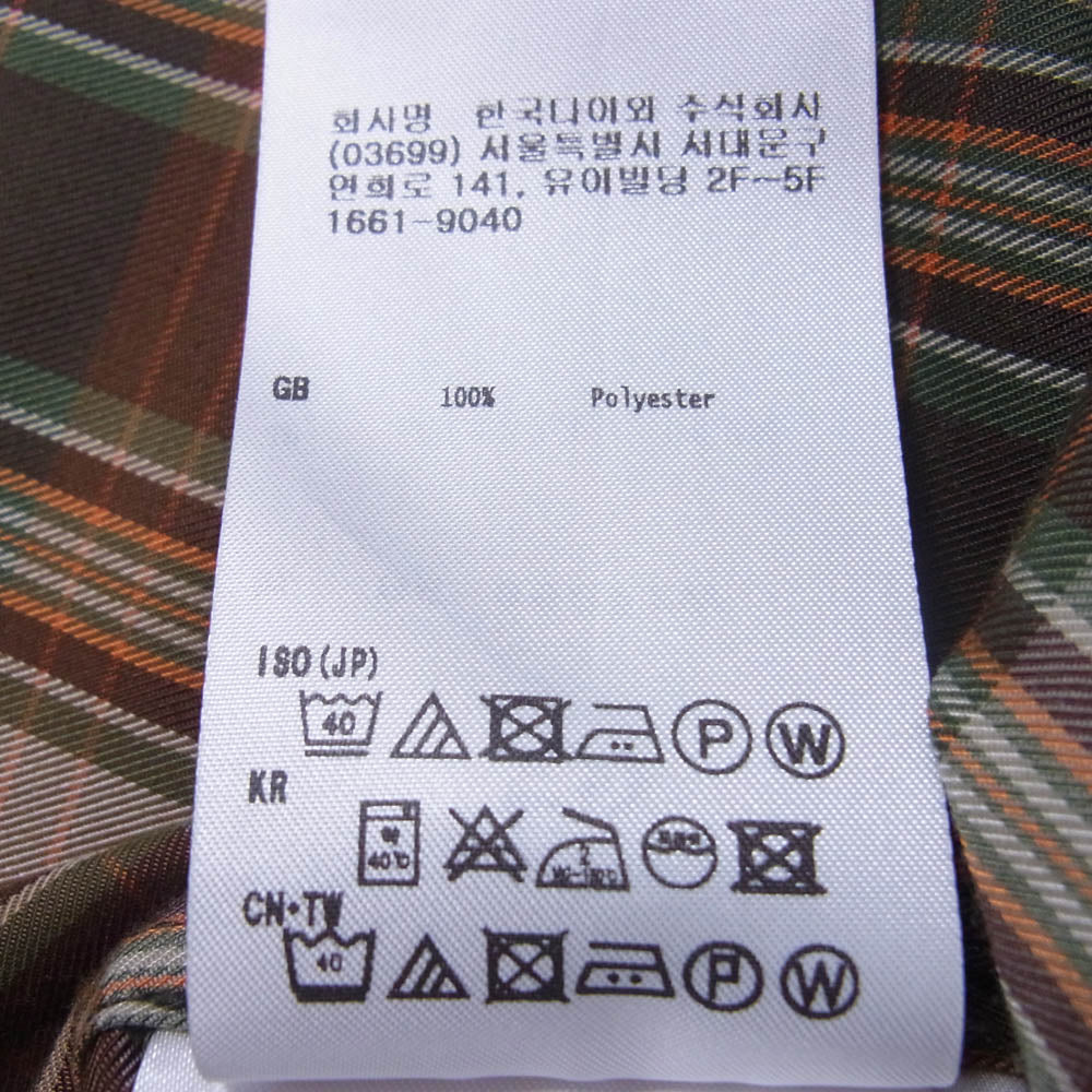 DAIWA PIER39 ダイワピア 22AW BE-85022W TECH REGULAR COLLAR SHIRTS チェック柄 テック レギュラーカラー 長袖シャツ ブラウン系 M【中古】