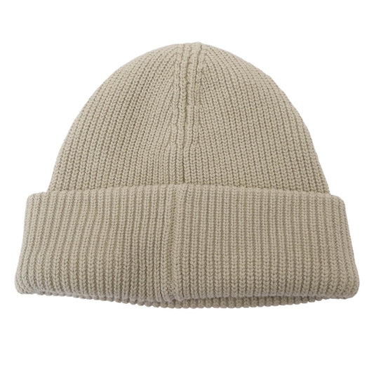 KITH キス 21-095-061-0004-4-0 ロゴ ニット帽 ビーニー ベージュ系【中古】