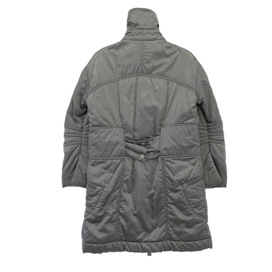 CHANEL シャネル P24104V15266 SPORTS スポーツライン ココマーク 中綿 ジップアップ コート シルバー系 40【中古】