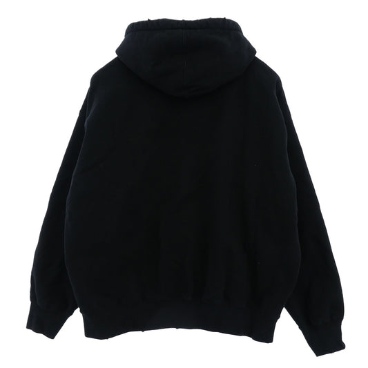 Supreme シュプリーム 24SS x MM6 Zip Up Hooded Sweatshirt エムエムシックス ジップアップ フーデッド スウェットシャツ フーディー パーカー ブラック系 M【中古】