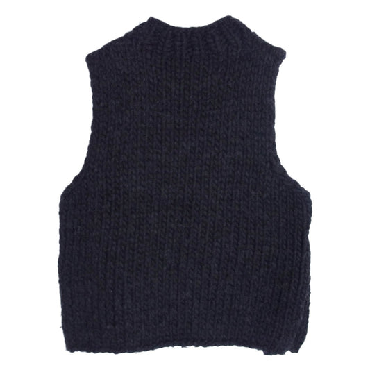 トゥーグッド THE MOUNTAINEER JUMPER HAND KINT WOOL ボトルネック ノースリーブ ニット ベスト チャコール系 ONE SIZE【中古】