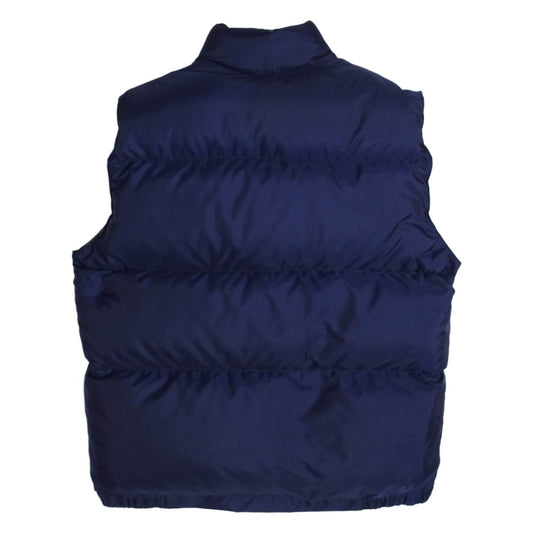 Crescent Down Works クレセントダウンワークス USA製 ダブルジップ ダウン ベスト ネイビー系 S【中古】