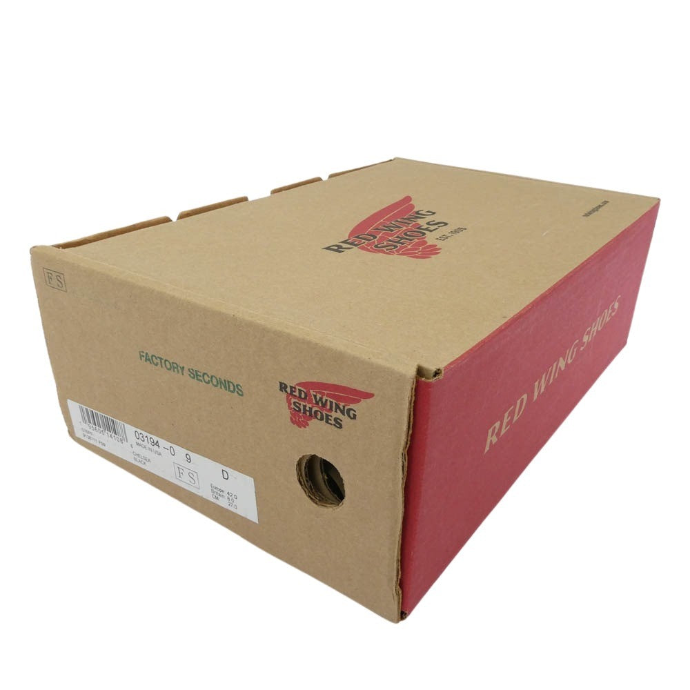 RED WING レッドウィング 3194 FS品 ファクトリーセカンド CLASSIC CHELSEA クラシック サイドゴア チェルシーブーツ ブラック系 27.0cm【極上美品】【中古】