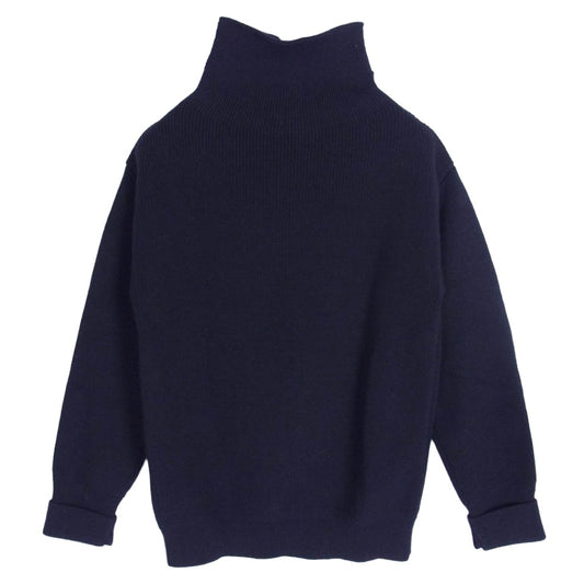 ANDERSEN-ANDERSEN アンデルセンアンデルセン ウール ハイネック ニット セーター ダークネイビー系 XS【中古】