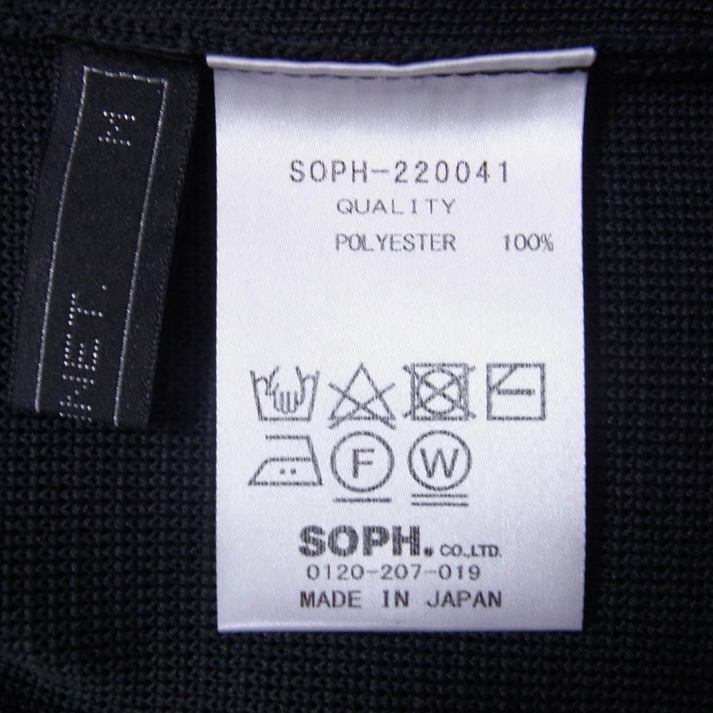 SOPHNET. ソフネット 22SS SOPH-220041 KNIT 2BUTTON JACKET ニット 2B ジャケット ダークグレー系 M【極上美品】【中古】