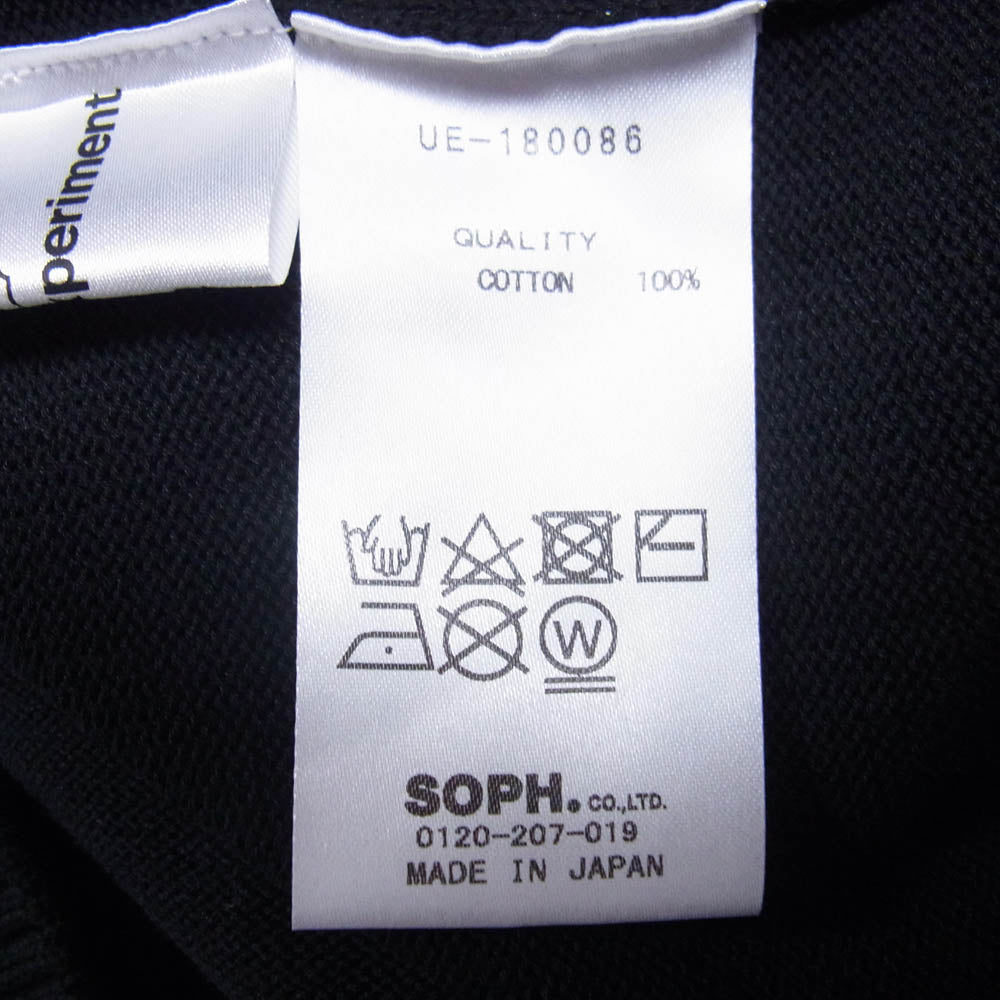uniform experiment ユニフォームエクスペリメント 18SS UE-180086 UEN PHYSICAL FITNESS CREW NECK KNIT フィジカルフィットネス クルーネック ニット セーター ブラック系 2【美品】【中古】