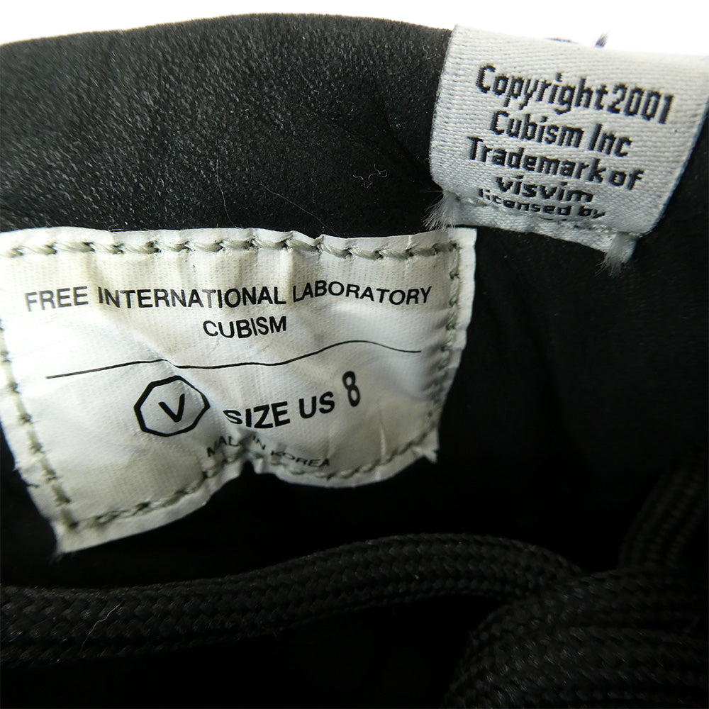 VISVIM ビズビム SERRA セラ サイドジップ レザー トレッキングシューズ マウンテンブーツ ブラック系 8【極上美品】【中古】