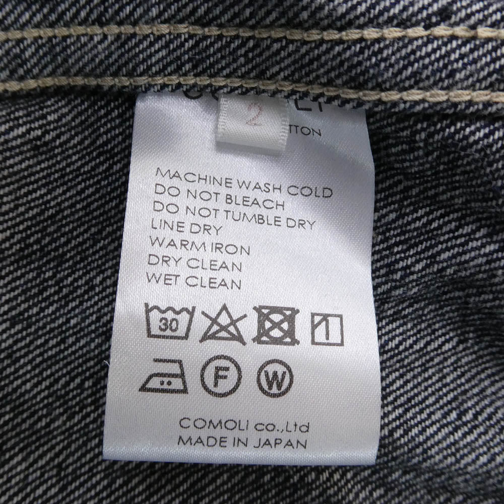 COMOLI コモリ 23AW Y03-01001 デニム トラッカー ジャケット インディゴブルー系 2【中古】