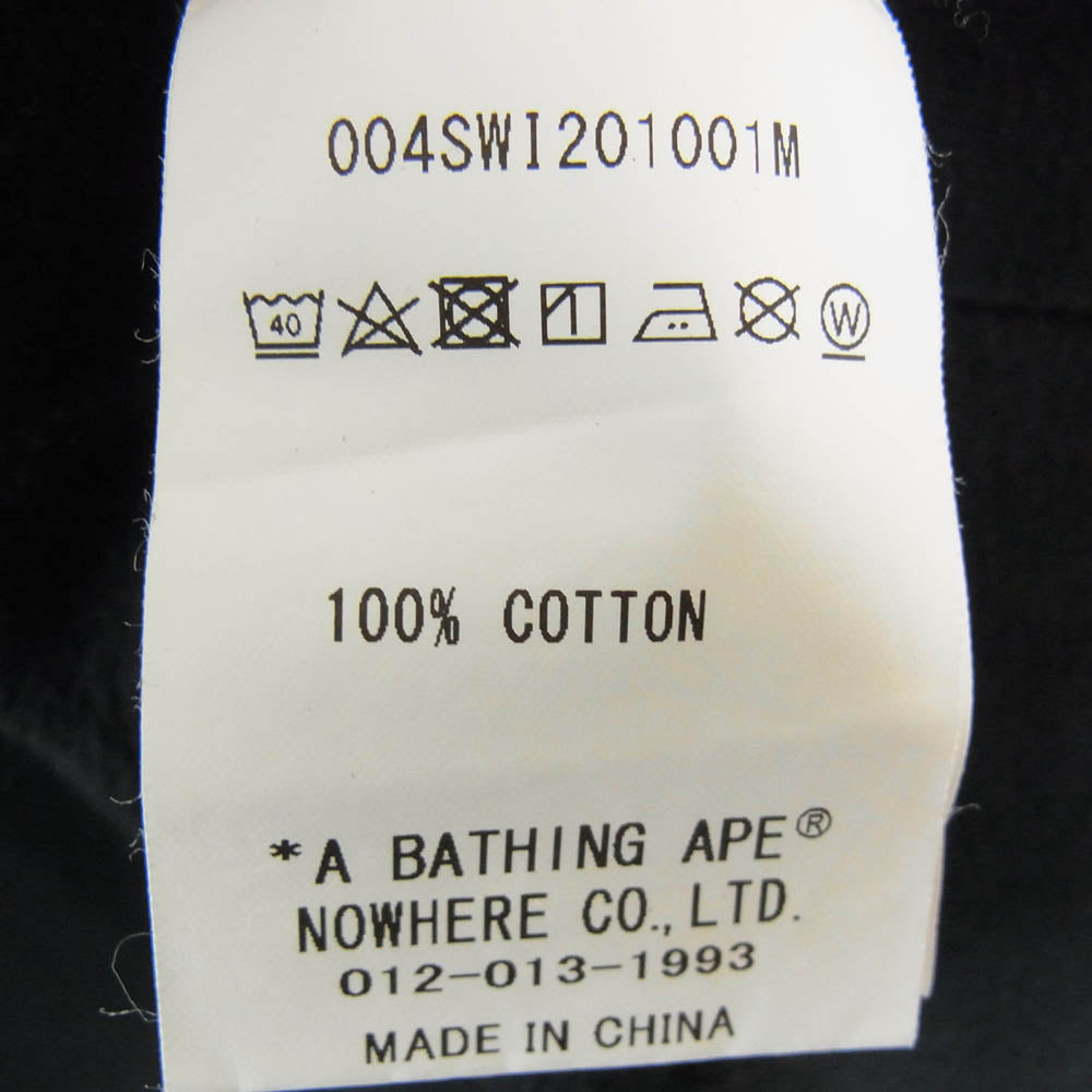 A BATHING APE アベイシングエイプ 004SWI201001M PIRATE パイレーツ アームプリント スウェット ブラック系 XL【中古】