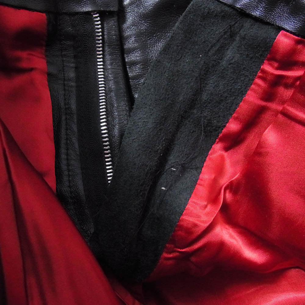 マイウェイマン スリム レザー パンツ ブラック系 サイズ不明【中古】