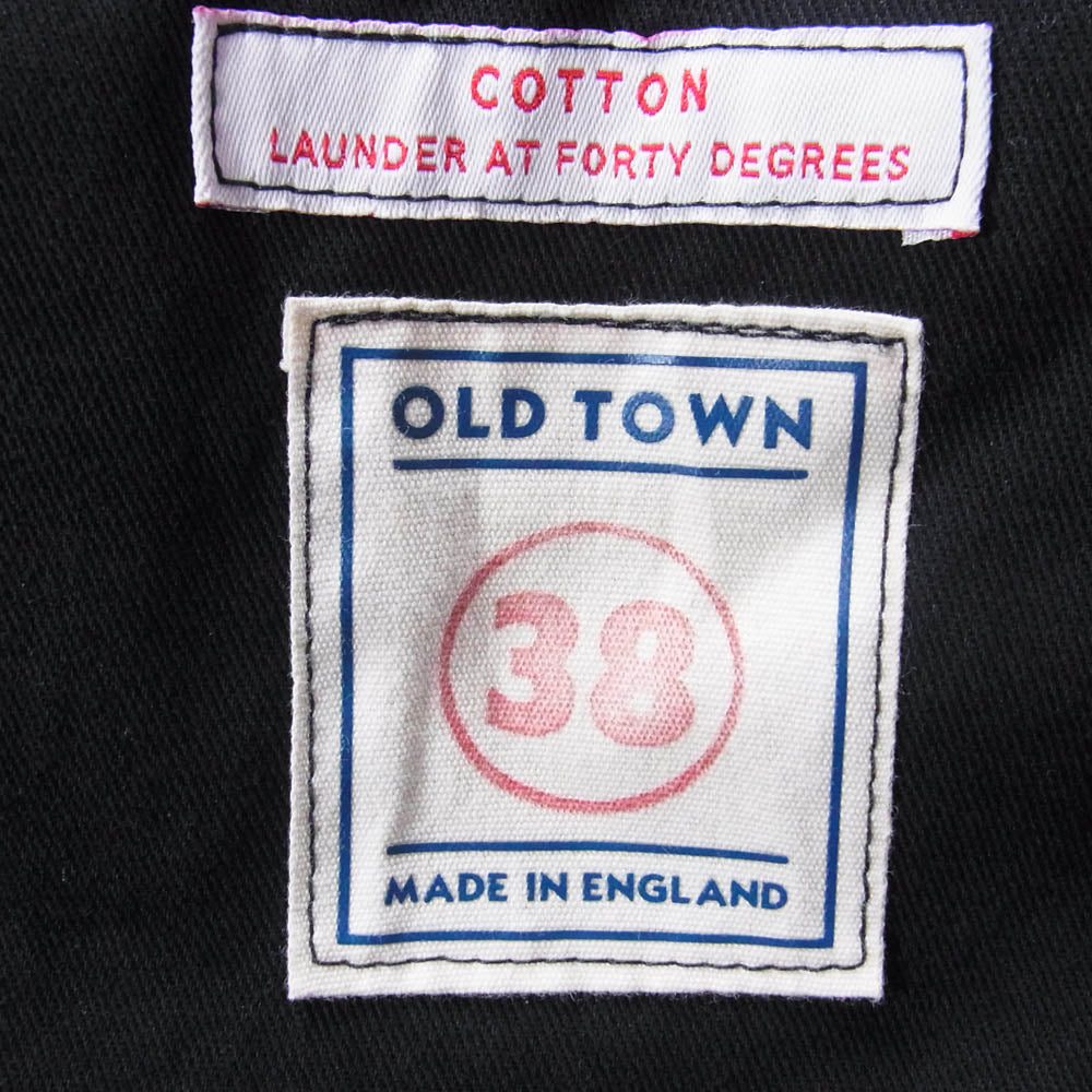 オールドタウン イギリス製 ワーク ジャケット ブラック系 38【中古】