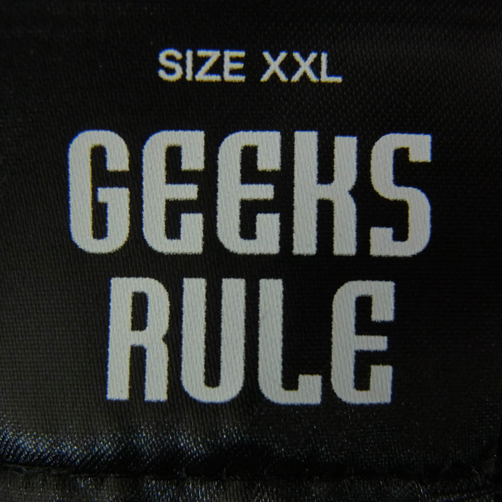 GEEKS RULE ギークスルール Paprika 15 Silkscreen Printing T Shirt パプリカ 15 シルクスクリーン プリント 半袖 Tシャツ ブラック系 XXL【美品】【中古】