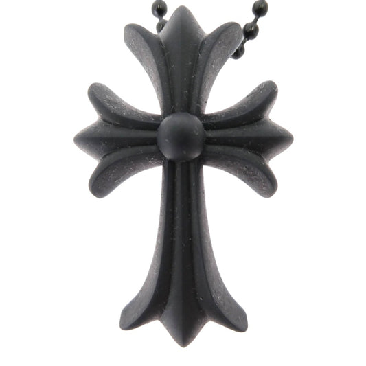 CHROME HEARTS クロムハーツ(原本無) RUBBER CH CRS SML シリコンラバー スモールCHクロス ペンダント ネックレス ブラック系【中古】