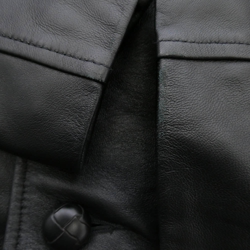 Supreme シュプリーム schott ショット 23AW USA製 Leather Car Coat レザー カーコート ジャケット ブラック系 S【中古】