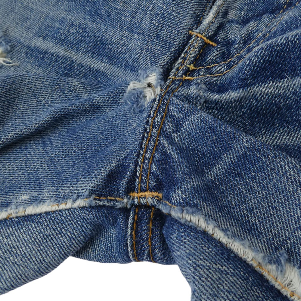 Levi's リーバイス 60s 501 BIG E Aタイプ Vステッチ ボタン裏刻印4 両面不均等V デニム パンツ インディゴブルー系【中古】