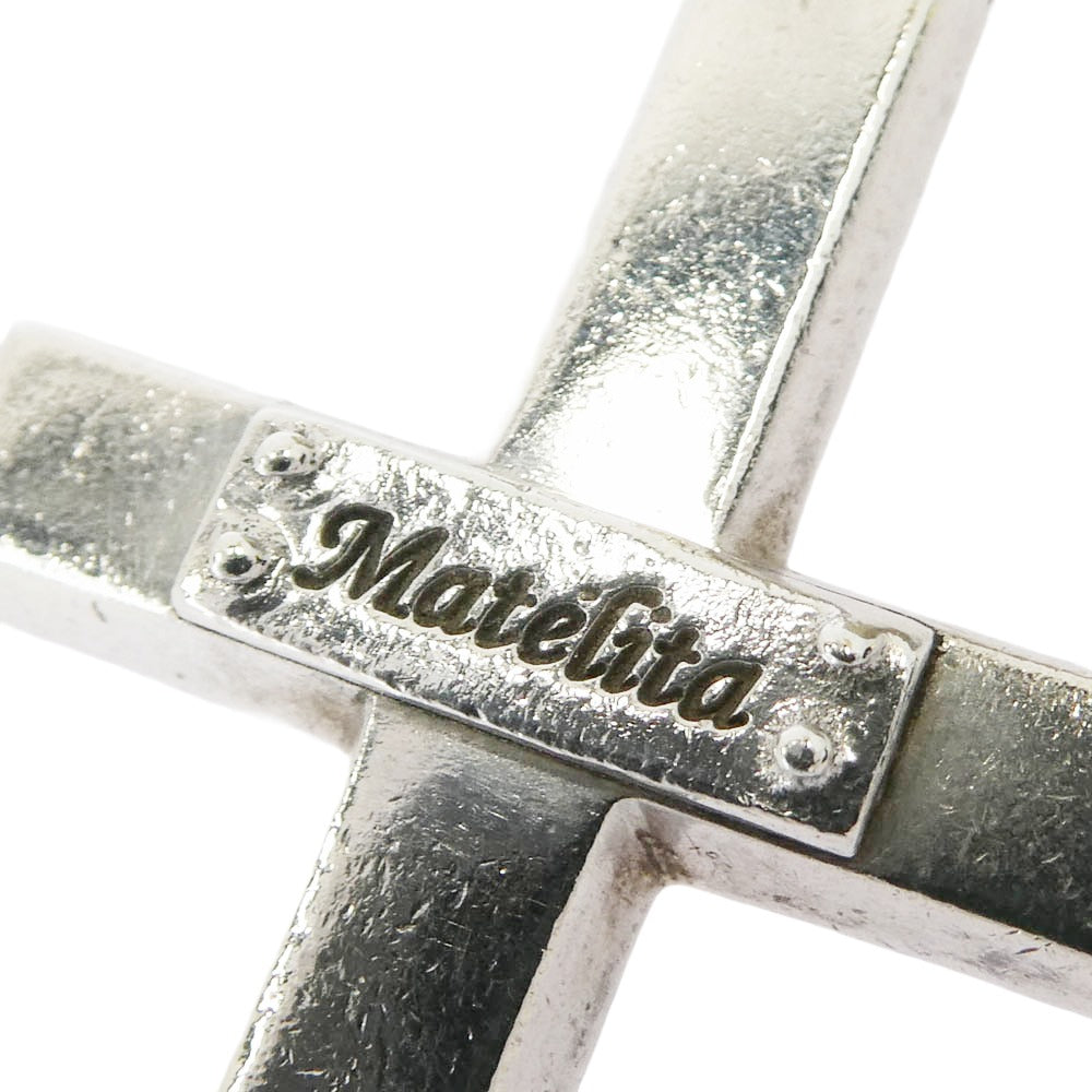 マテリタ クロス ペンダントトップ シルバー系【中古】
