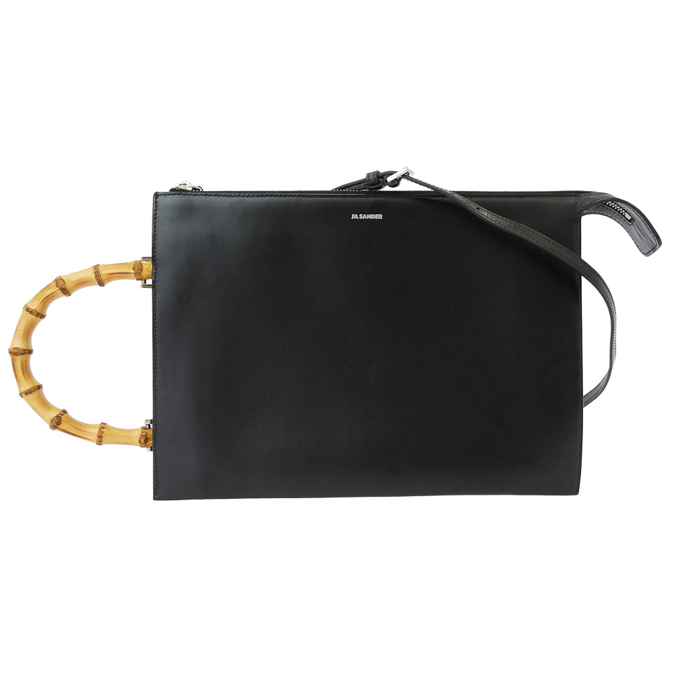 JIL SANDER ジルサンダー バンブーハンドル レザー 3WAY ショルダー 